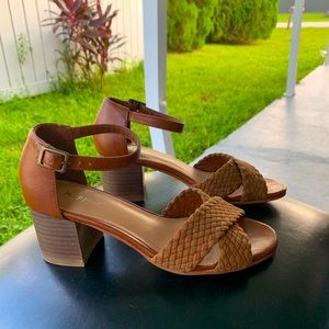 Brown Chunky Heel